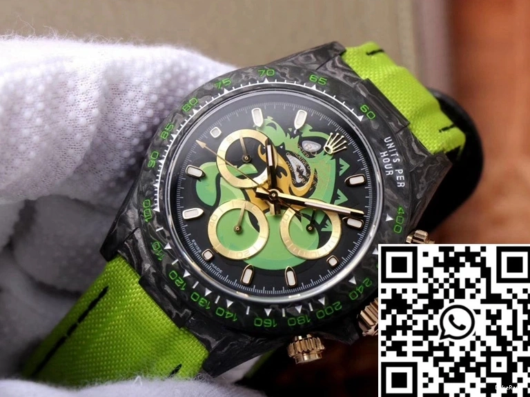Dial Green Rolex Fiber Chronograph Cosmos Dragon Edition Daytona Exploded Carbon 0326